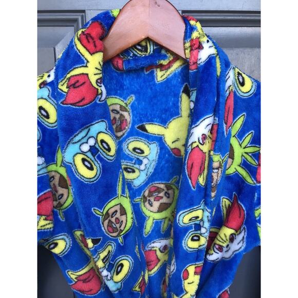 Pokémon Size Small Pikachu Super Soft Blue Robe - Picture 3 of 3